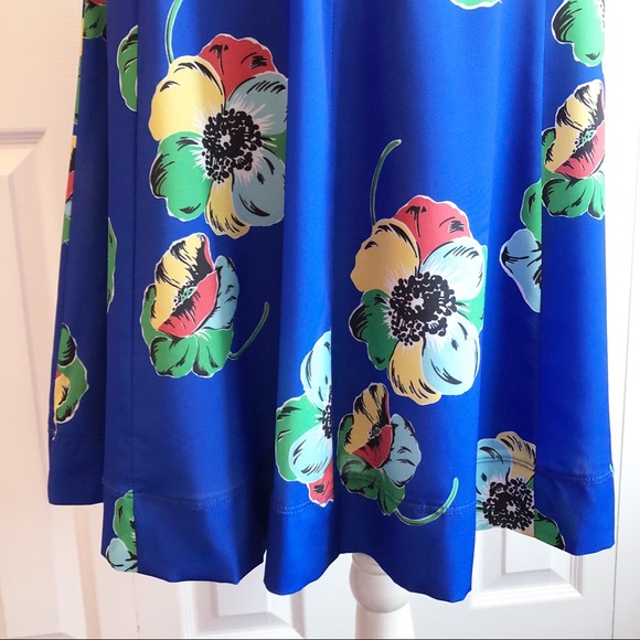 Isani for Target Blue Tropical Floral Print Skirt with Tie - Picture 15 of 15